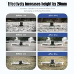 For DJI Flip STARTRC Folding Anti-fall Anti-dirt Heightened Landing Gear Training Rack - Image 6