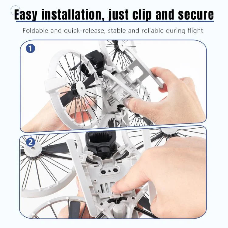 DOP4522H_8.webp For DJI Flip STARTRC Folding Anti-fall Anti-dirt Heightened Landing Gear Training Rack - Image 9