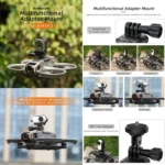 For DJI Avata 2 Sunnylife Action Camera Holder Mount Drone Light Bracket Lamp - Image 3