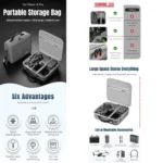 For DJI Mavic 4 Pro / RC Pro 2 STARTRC All-rounder Shoulder PU Storage Bag Handbag - Image 5