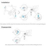 PGYTECH P-16A-036 Portable Heightened Landing Gear Extensions Rack for DJI Mavic Air 2 - Image 6