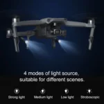 PGYTECH P-16A-038 Portable Heightened Landing Gear Extensions Rack LED Headlamp Set for DJI Mavic Air 2 - Image 6
