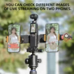 For DJI OSMO Pocket 3 Sunnylife ZJ756 Expanded Dual Phone Clamp Holder - Image 5