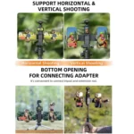 For DJI OSMO Pocket 3 Sunnylife ZJ756 Expanded Dual Phone Clamp Holder - Image 7