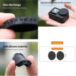 For DJI Osmo Action 3 / 4 Sunnylife 2pcs Scratch-resistant Camera Lens Cap Cover - Image 6