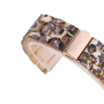 Leopard Pattern Gold Buckle Simple Fashion Resin Watch Band for 20mm Connection Smart Watch - Image 3