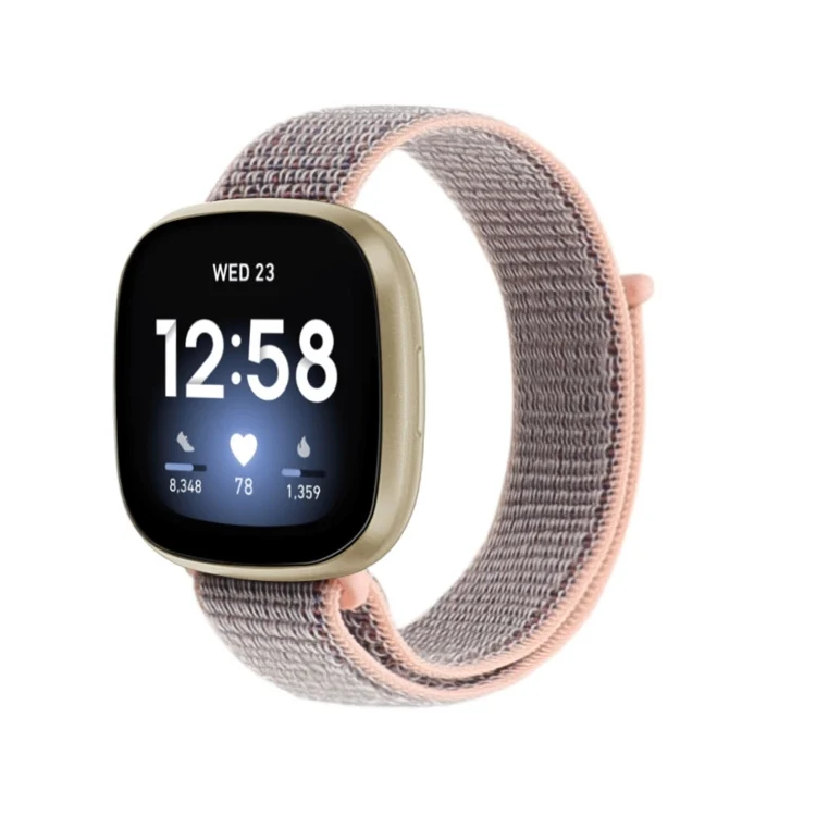 EDA001001501A_1.webp For Fitbit Versa 3 Nylon Loop Replacement Strap Watchband - Image 3