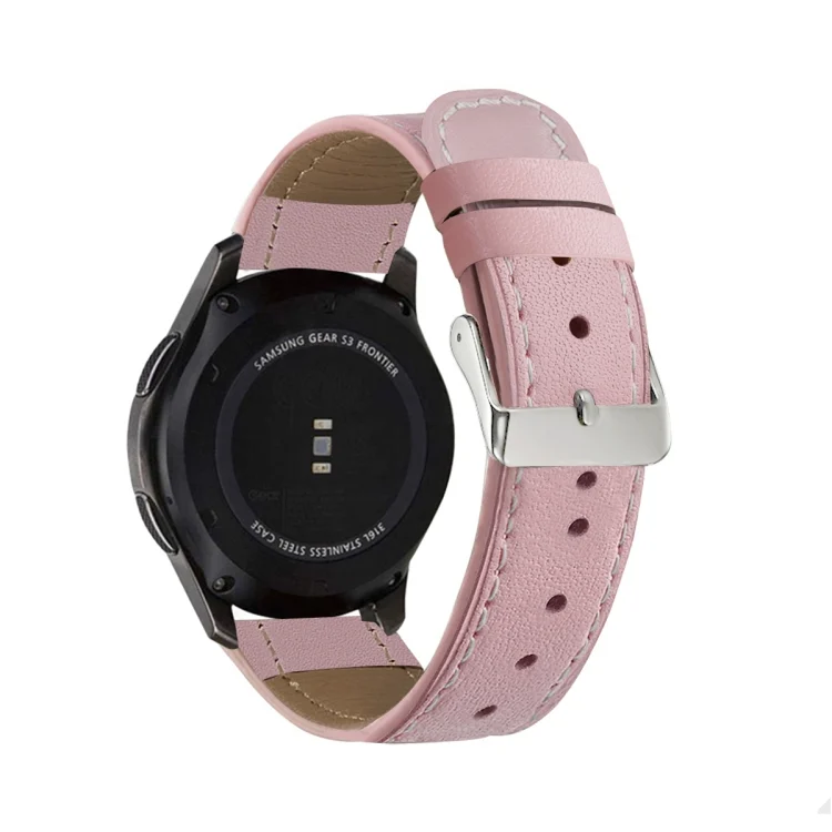 EDA001003801A_2.webp For Samsung Galaxy Watch Active / Active 2 40mm / Active 2 44mm Round Tail Genuine Leather Replacement Strap Watchband - Image 5