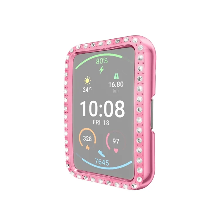 For Huawei Watch Fit Single Row Diamond PC Protective Case Cover
