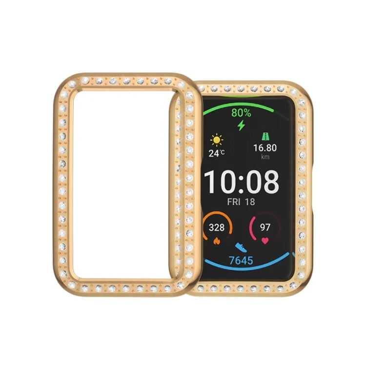EDA001023001_B1.webp For Huawei Watch Fit Single Row Diamond PC Protective Case Cover - Image 2