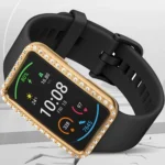 For Huawei Watch Fit Single Row Diamond PC Protective Case Cover - Image 4