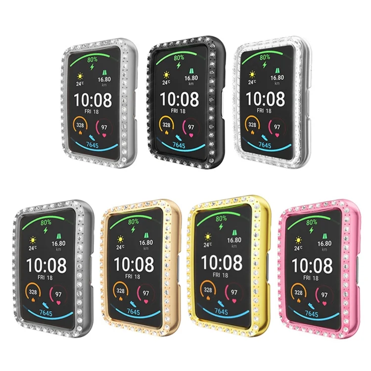 EDA001023001_B4.webp For Huawei Watch Fit Single Row Diamond PC Protective Case Cover - Image 5