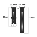For Huawei Watch Fit Silicone Replacement Wrist Strap Watchband with Stainless Steel Buckle - Image 2