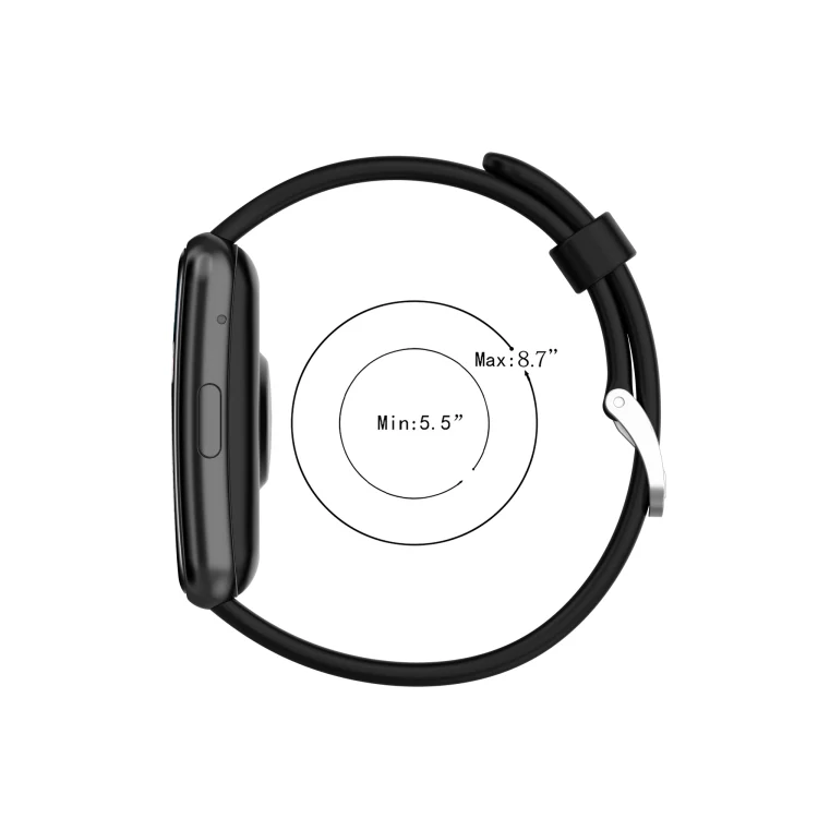 EDA001023101_B2.webp For Huawei Watch Fit Silicone Replacement Wrist Strap Watchband with Stainless Steel Buckle - Image 3