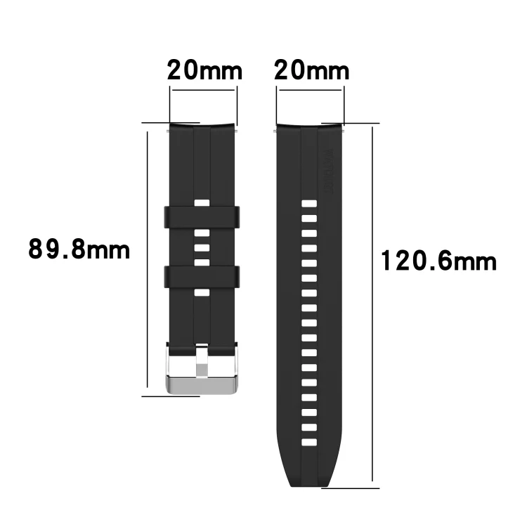 EDA001023301_B1.webp For Huawei Watch GT 2 42mm Silicone Replacement Wrist Strap Watchband - Image 2