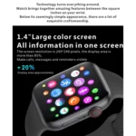 H55Pro 1.4 inch TFT Screen Smart Bluetooth Watch, Support Sleep Monitor / Heart Rate Monitor / Blood Pressure Monitor, Style: Steel Strap - Image 2