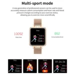 ZL13 1.22 inch Color Screen IP67 Waterproof Smart Watch, Support Sleep Monitor / Heart Rate Monitor / Menstrual Cycle Reminder, Style: Red Leather Strap - Image 11