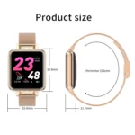 ZL13 1.22 inch Color Screen IP67 Waterproof Smart Watch, Support Sleep Monitor / Heart Rate Monitor / Menstrual Cycle Reminder, Style: Red Leather Strap - Image 3