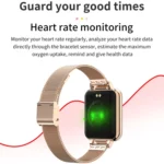 ZL13 1.22 inch Color Screen IP67 Waterproof Smart Watch, Support Sleep Monitor / Heart Rate Monitor / Menstrual Cycle Reminder, Style: Red Leather Strap - Image 8
