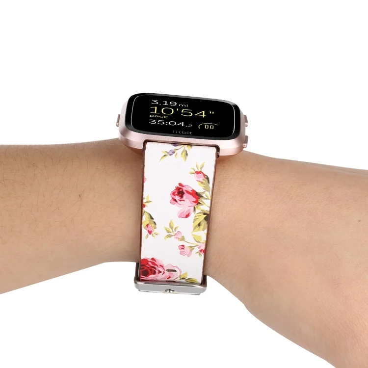 EDA001049101A_5.webp For Fitbit Versa 1 / 2 Flower Pattern Replacement Wrist Strap Watchband - Image 7