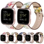 For Fitbit Versa 1 / 2 Flower Pattern Replacement Wrist Strap Watchband - Image 2