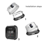 For Fitbit Versa Lite Smart Watch Full Coverage Plating TPU Protective Case - Image 6