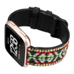 For Fitbit Versa Ethnic Style Genuine Leather Strap - Image 4