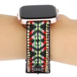 For Fitbit Versa Ethnic Style Genuine Leather Strap - Image 5