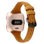 For Fitbit Versa razy Horse Texture Genuine Leather Strap