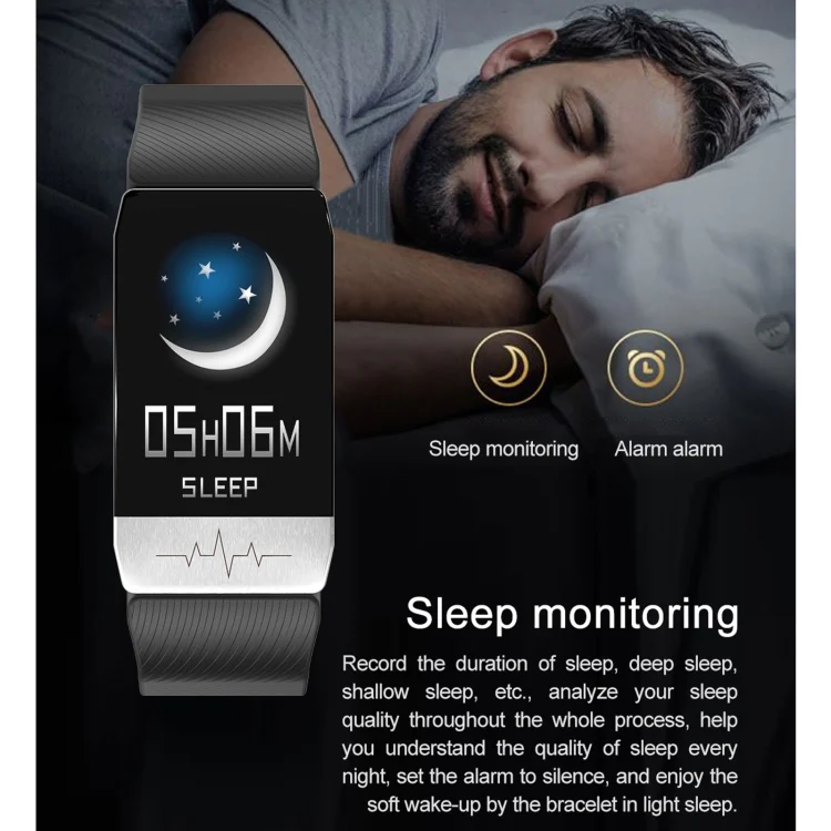 EDA001270301_B10.webp T1S 1.14 inch Screen IP67 Waterproof Smart Bracelet, Support Blood Oxygen Monitoring / Body Temperature Monitoring / Heart Rate Monitoring - Image 11