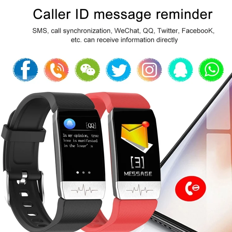 EDA001270301_B11.webp T1S 1.14 inch Screen IP67 Waterproof Smart Bracelet, Support Blood Oxygen Monitoring / Body Temperature Monitoring / Heart Rate Monitoring - Image 12