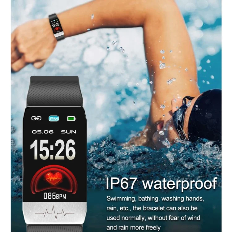 EDA001270301_B12.webp T1S 1.14 inch Screen IP67 Waterproof Smart Bracelet, Support Blood Oxygen Monitoring / Body Temperature Monitoring / Heart Rate Monitoring - Image 13