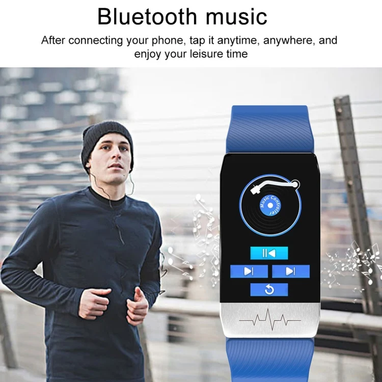 EDA001270301_B14.webp T1S 1.14 inch Screen IP67 Waterproof Smart Bracelet, Support Blood Oxygen Monitoring / Body Temperature Monitoring / Heart Rate Monitoring - Image 15