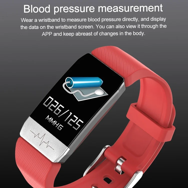 EDA001270301_B5.webp T1S 1.14 inch Screen IP67 Waterproof Smart Bracelet, Support Blood Oxygen Monitoring / Body Temperature Monitoring / Heart Rate Monitoring - Image 6