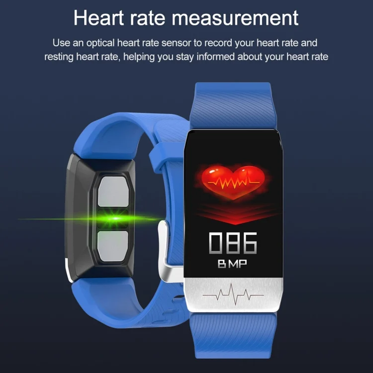 EDA001270301_B7.webp T1S 1.14 inch Screen IP67 Waterproof Smart Bracelet, Support Blood Oxygen Monitoring / Body Temperature Monitoring / Heart Rate Monitoring - Image 8