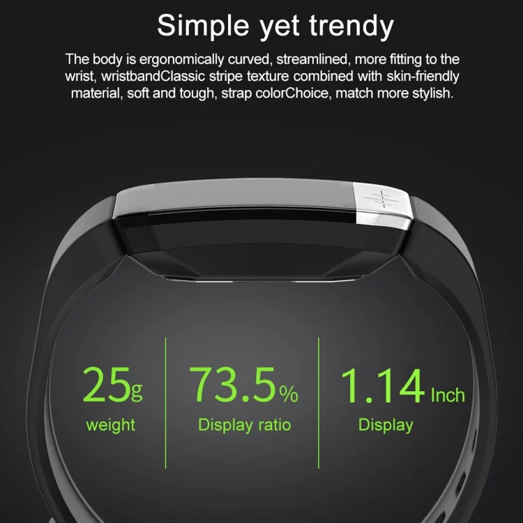 EDA001270301_B8.webp T1S 1.14 inch Screen IP67 Waterproof Smart Bracelet, Support Blood Oxygen Monitoring / Body Temperature Monitoring / Heart Rate Monitoring - Image 9