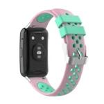For Huawei Watch Fit 18mm Clasp Style Silicone Two-color Replacement Strap Watchband - Image 11