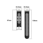 For Huawei Watch Fit 18mm Clasp Style Silicone Two-color Replacement Strap Watchband - Image 2