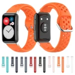 For Huawei Watch Fit 18mm Sport Style Silicone Solid Color Replacement Strap Watchband - Image 8