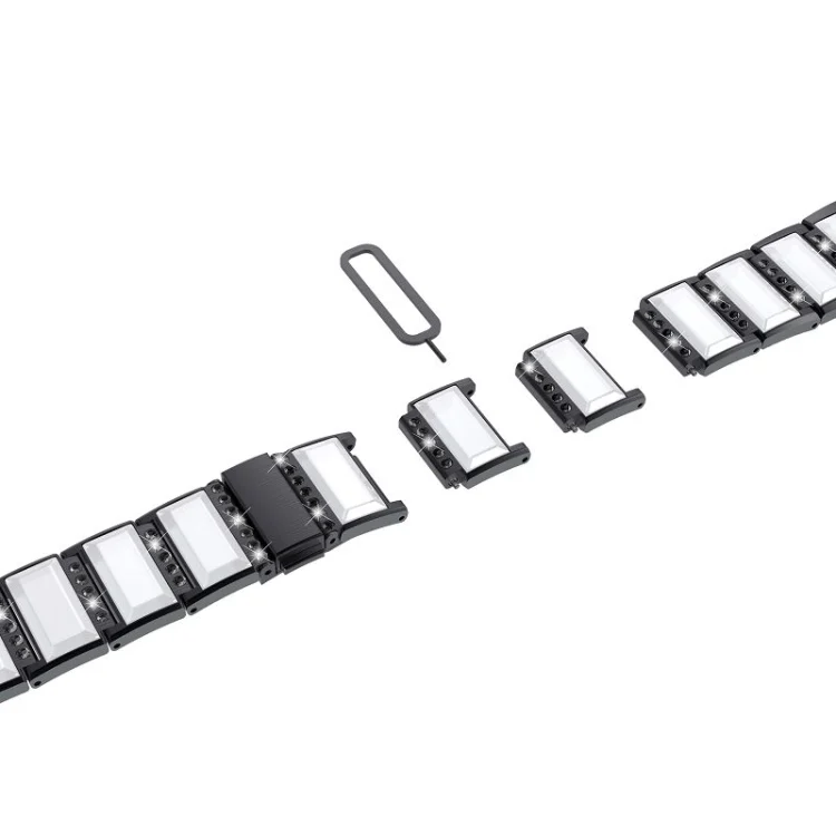 EDA001325801A_3.webp Stainless Steel Diamond Encrusted Replacement Watchbands - Image 4