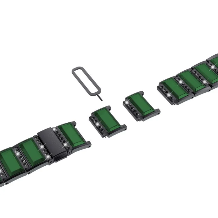 EDA001325803C_3.webp Stainless Steel Diamond Encrusted Replacement Watchbands - Image 4