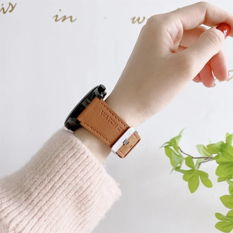 EDA001341601A_3.webp For Huawei Watch GT2 Pro Litchi Texture Leather Replacement Wrist Strap Watchband - Image 6