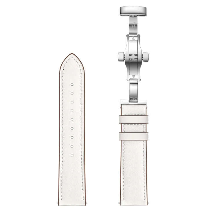 EDA001459903A_1.webp 22mm Universal Butterfly Buckle Leather Replacement Strap Watchband - Image 3