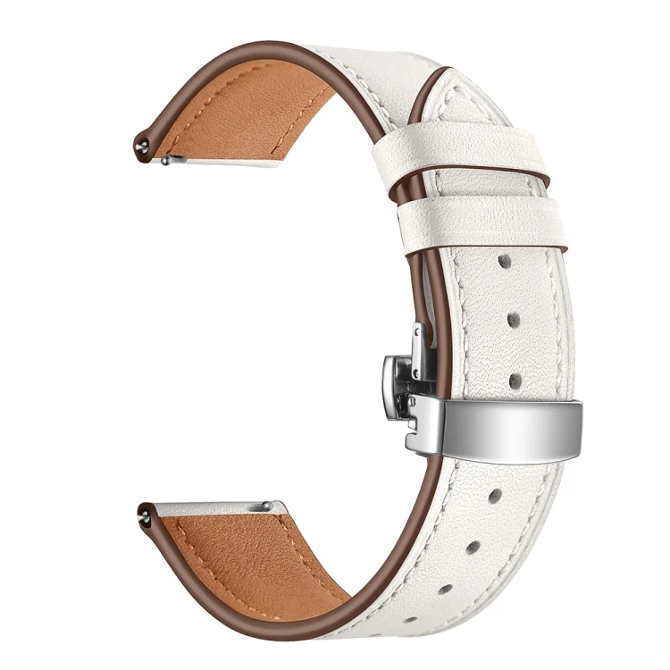 EDA001459903A_3.webp 22mm Universal Butterfly Buckle Leather Replacement Strap Watchband - Image 5