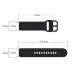 For Xiaomi Mi Watch Electroplating Buckle Silicone Replacement Strap Watchband - Image 2