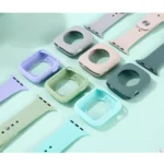 Silicone Replacement Strap Watchband + Watch Protective Case Set - Image 4