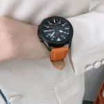 Sewing Litchi Texture Leather Replacement Strap Watchband - Image 2