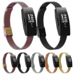 For Fitbit Ace 3 / Inspire 2 Double Insurance Buckle Milanese Replacement Strap Watchband - Image 2