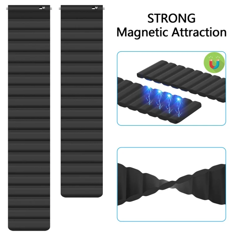 EDA001608201_B2.webp Universal Silicone Magnetic Replacement Strap Watchband - Image 3