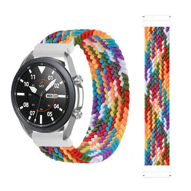 For Huawei Watch 3 / 3 Pro Adjustable Nylon Braided Elasticity Replacement Strap Watchband